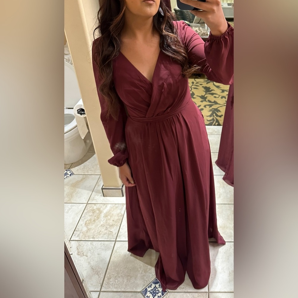 Burgundy Dress